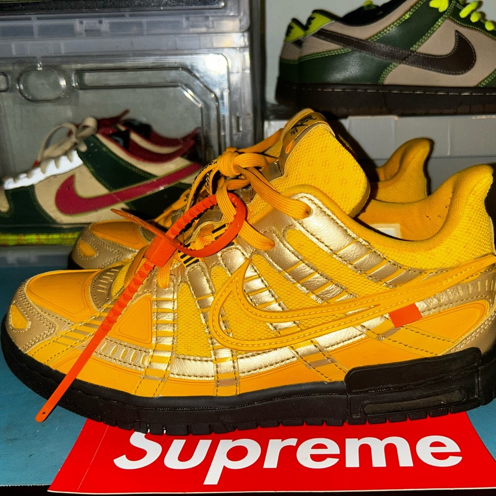 Nike Off-White rubber dunk yellow size 10